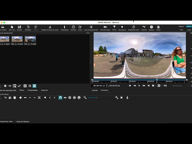 TUTORIAL VIDEOS 360º CON SHOTCUT