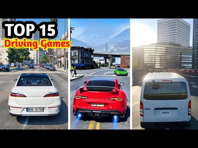 15 BEST DRIVING Games For Mobile #carsimulator 