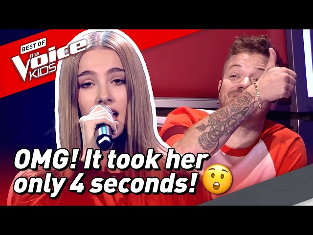 14-Year-Old Jade has QUICKEST CHAIR TURN in The Voice Kids! 😱