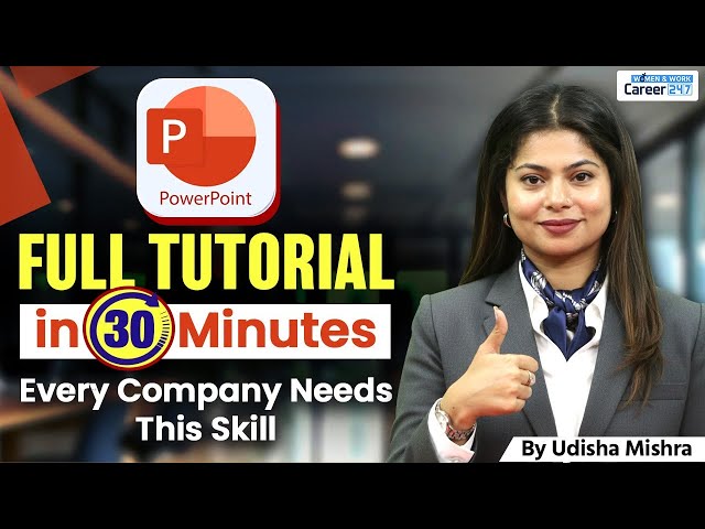 MS PowerPoint Hindi Tutorial for Beginners | Complete Powerpoint in Hindi | By Udisha Mishra