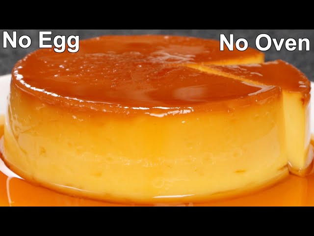 Eggless Caramel Bread Pudding Without Oven | Custard Bread Pudding Recipe
