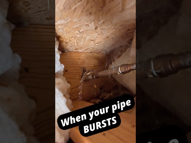 Faucet pipe BURSTS!
