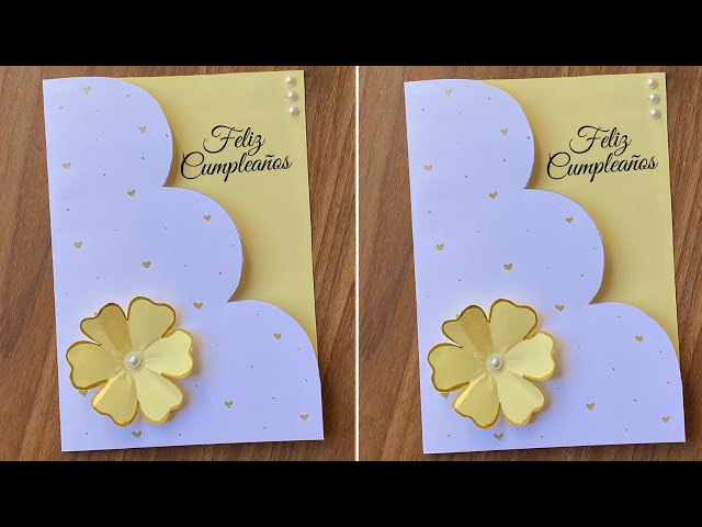 🎂 Tarjeta de Cumpleaños Fácil y Bonita 💜 | Easy Birthday Card DIY | Manualidad
