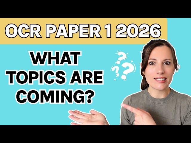 OCR A Level Biology Paper 1 2026 Predictions | Topics You MUST Revise
