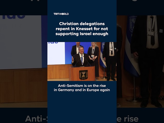 Christian delegations repent in Knesset for not supporting Israel enough