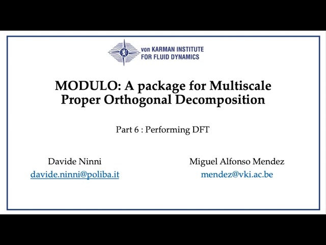MODULO Tutorial 6 : Performing DFT