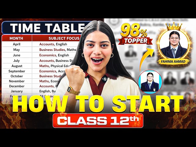 How to Start Class 12th From Today | Class 12 Commerce Complete Roadmap to Score 99% in Boards 🔥🤯🎯