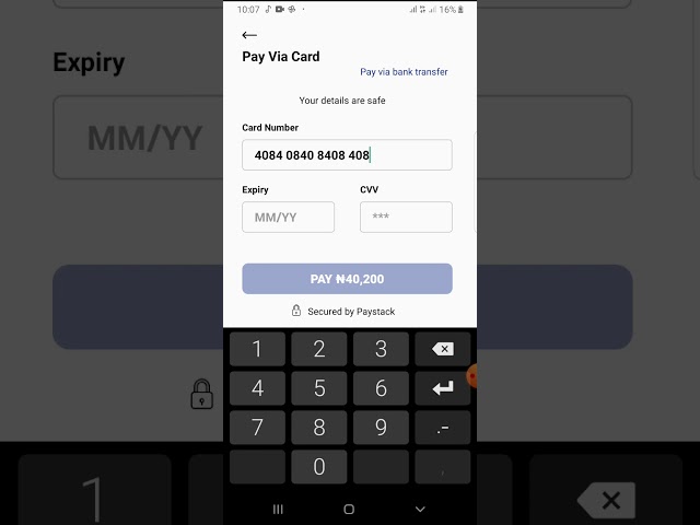 PayStack Payment Android App Demo