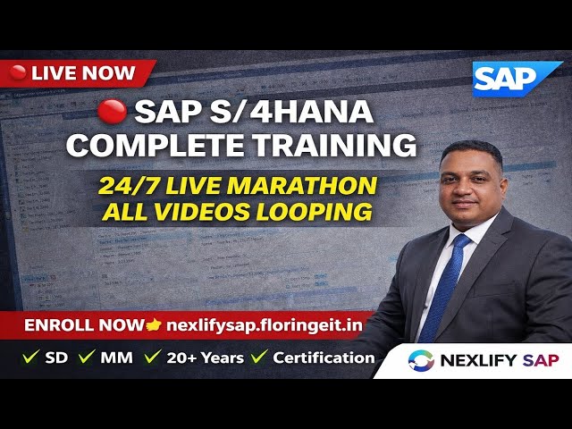 🔴 LIVE: Complete SAP S/4HANA Training Playlist Marathon | RDASHSAPTRAINING