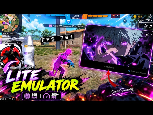 Best Free Fire Emulator For Low End PC (2026) | 2GB / 4GB RAM (No Lag & Smooth 240+ FPS)