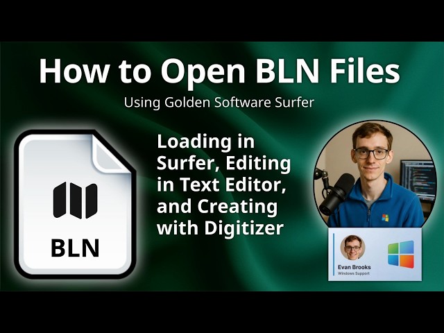 How to Open BLN Files (Golden Software Blanking)