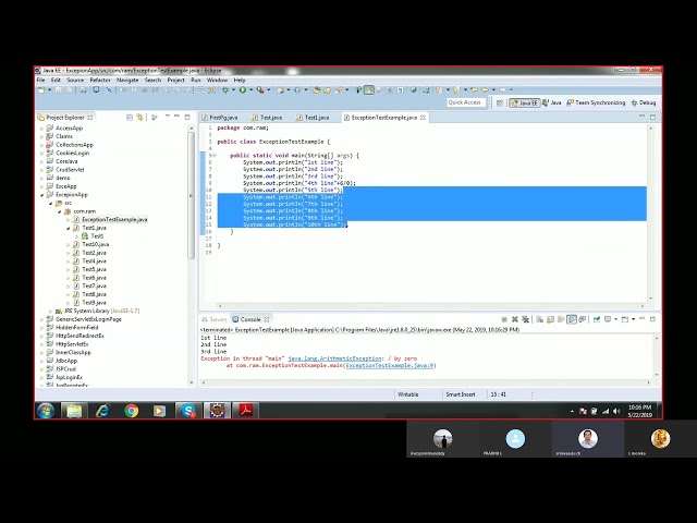 Java exception handling part 1 with detailed explanation 