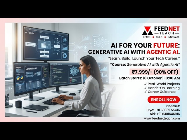 Free Career Webinar | Generative AI with Agentic AI | Feednet Teach