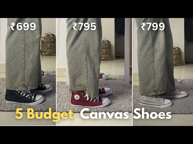 5 *Best* Canvas Shoes Under ₹999 (Better Than Converse?)