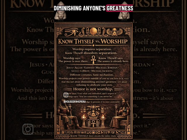 Know thyself 