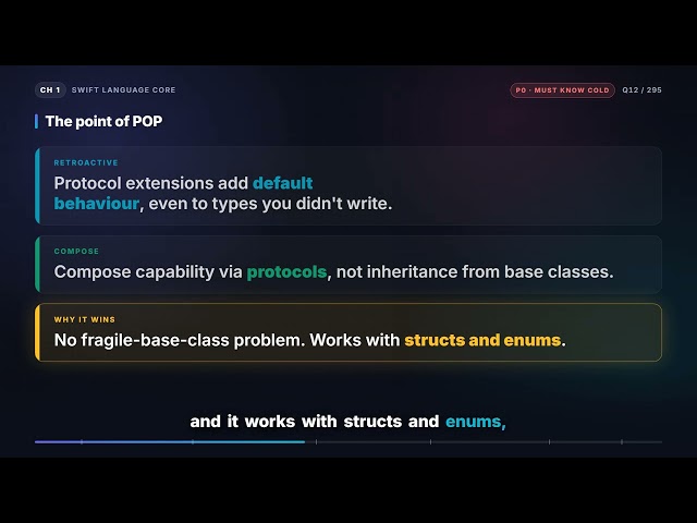 Protocols, protocol extensions, and protocol-oriented programming | iOS Interview Q12