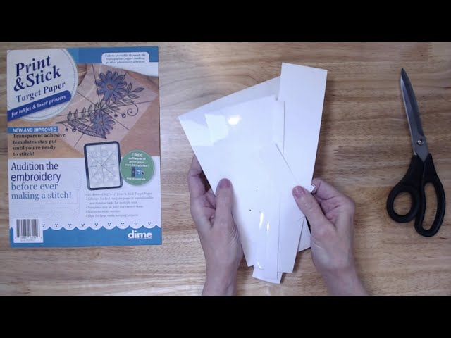 Embroidery Garden Tip for Print & Stick Target Paper