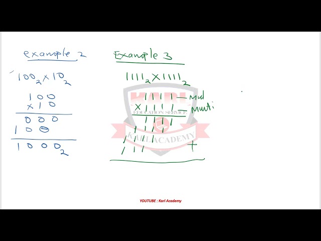 binary multiplication part 1
