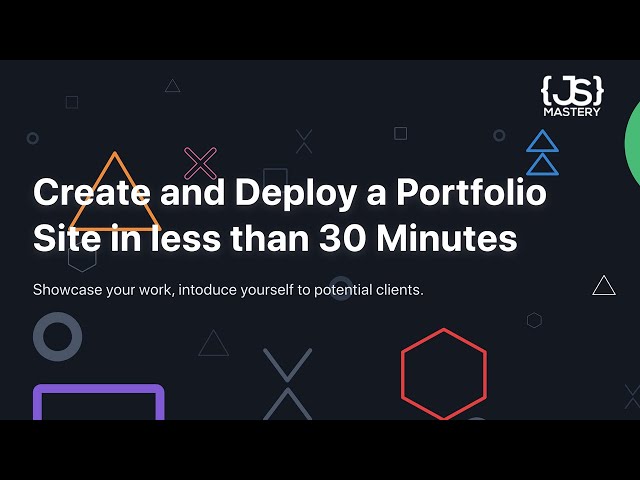 How to Create and Deploy a Portfolio Site in less than 30 Minutes