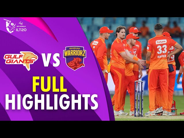 Full Highlights | Gulf Giants vs Sharjah Warriorz | Match 10 | DP World ILT20 | M3Y1U