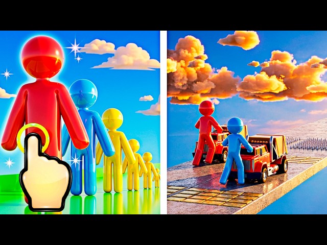 Impossible Tracks Stickman Primary Paints Race - Scale Man Run - iOS Android GamePlay #20