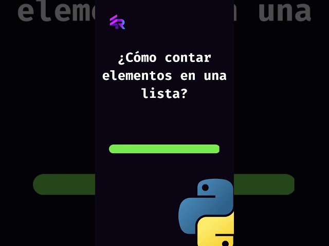 ¿Cómo contar elementos en una lista?  #aprenderpython  #programación #pythoncode #python
