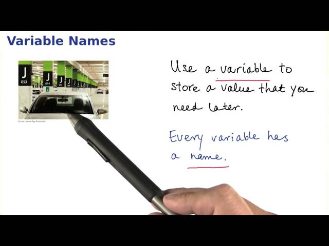 Variable Names - Intro to Java Programming