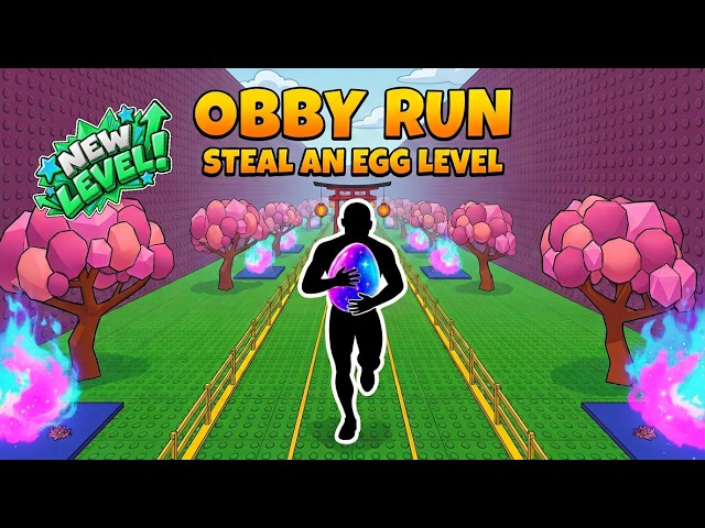 Immersive Interactive Warm-Up: Steal an Egg Level 🥚 Roblox Obby Run | Fun Cardio Workout