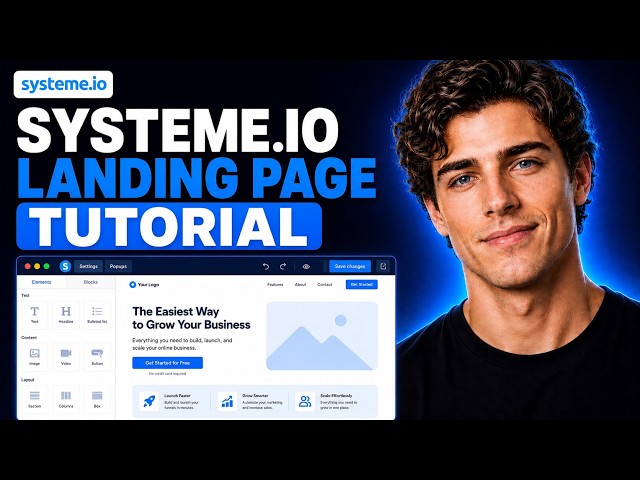 Systeme.io Landing Page Tutorial | Step-By-Step Setup (2026)