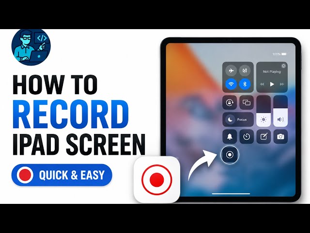 How to Screen Record on iPad (Easy Method!) #iPad #ScreenRecording #iPadTips