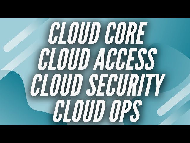 Multi-Cloud Network Architecture | CORE | ACCESS | SECURITY | OPERATIONS