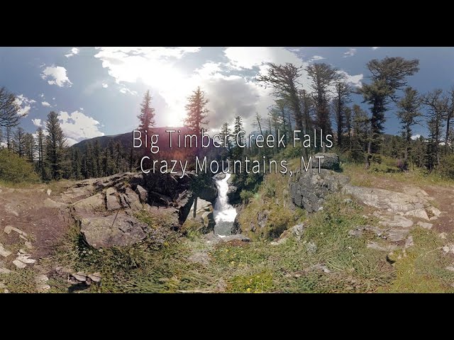 Big Timber Creek Falls in the Crazy Mountains