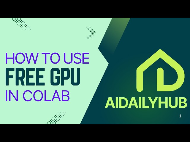 FREE GPU Power in Colab — Here's How to Unlock It