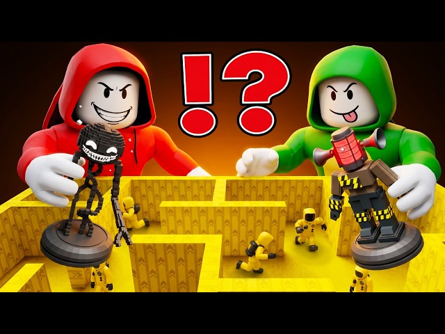 JJ and Mikey Build the BACKROOMS?! - Roblox