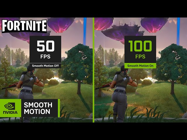NVIDIA Smooth Motion Tested in Fortnite – Double the FPS & Lower Latency?!
