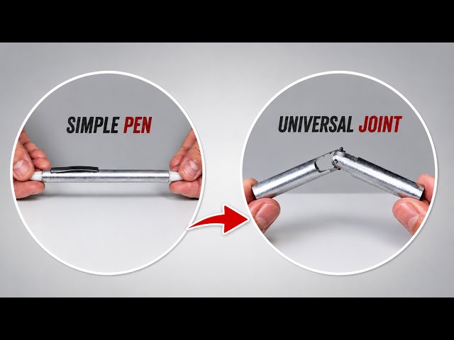 How to Make a Simple Universal Joint Using a Ball Pen | DIY Universal Joint at Home