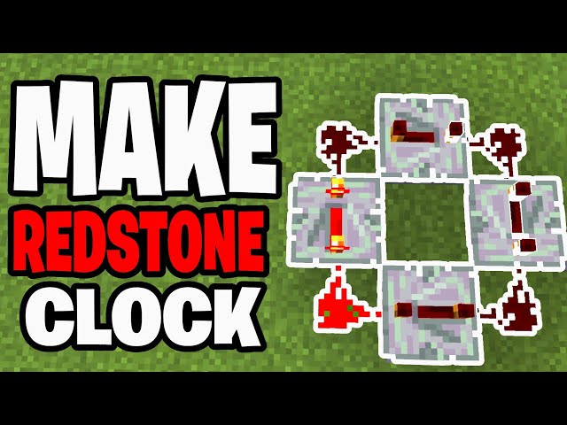 How To Make a Redstone Clock In Minecraft Bedrock! - Tutorial