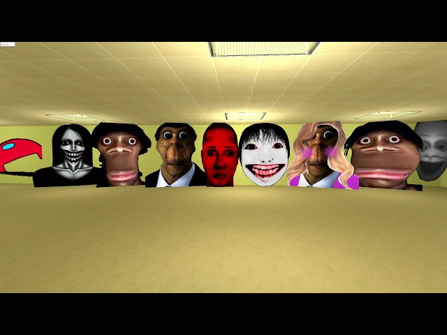 unlimited nextbots in backrooms garrys mod snpc #snpc