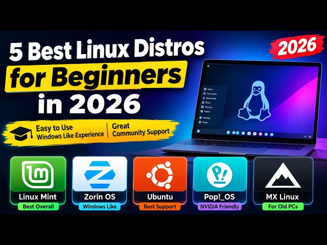 5 Best Linux Distros for Beginners in 2026 — Which One Should You Choose?