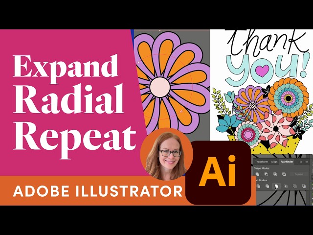 How to Expand a Radial Repeat in Illustrator and Fix Overlap