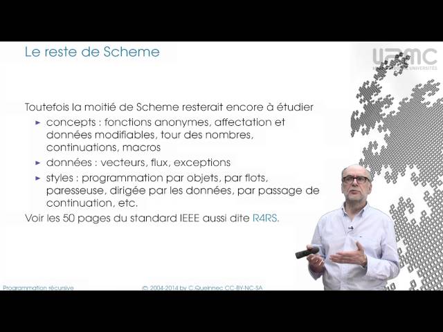 8/4b Caractéristiques principales de Scheme - MOOC Programmation récursive