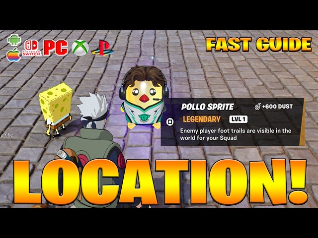 How & Where to Find Pollo Sprite Location in Fortnite! (How to Get Pollo Sprite Location)