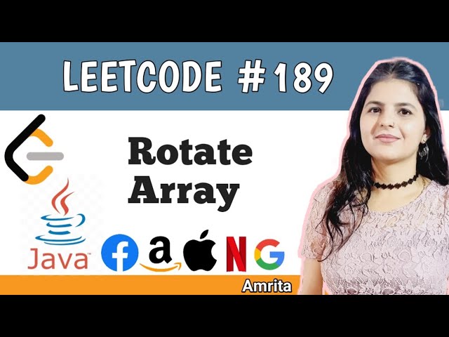 Rotate Array | Leetcode 189 | Top 150 interview question series