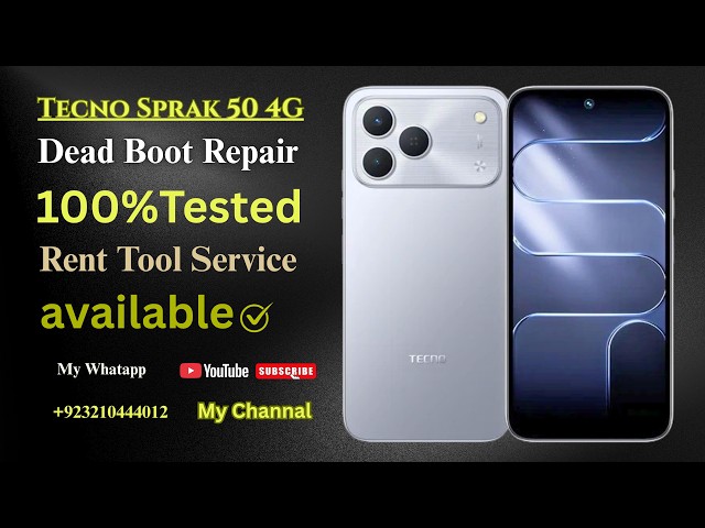 Tecno Spark 50 4G Dead Boot Repair | Flash File | Firmware | 2026 I.T Mobile Point
