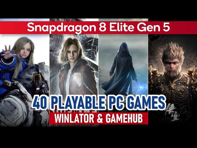 40 PLAYABLE PC GAMES Test on WINLATOR/GAMEHUB | Snapdragon 8 Elite Gen 5 | Updated Turnip Driver