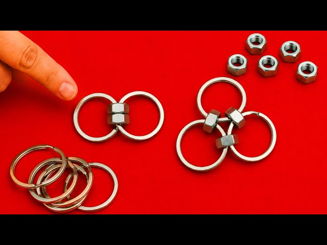 What Happens When You Combine Key Rings with Hex Nuts? 🤯