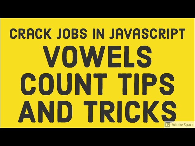 Problem Solving Vowels Count #28