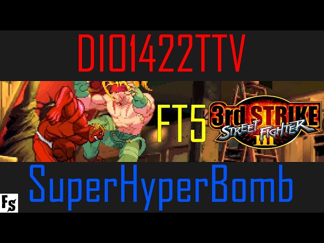 Street Fighter III: Third Strike - DIO1422TTV [Urien] vs SuperHyperBomb [Alex] (Fightcade FT5)