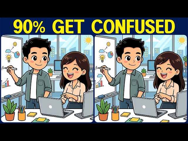 [Spot the Difference Brain Training] Can you spot all the slightly tricky differences?