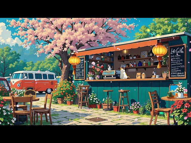 Morning Cafe 🌼 Healing Lofi Music for a Peaceful Day ~ Lofi Garden & Lofi hip hop